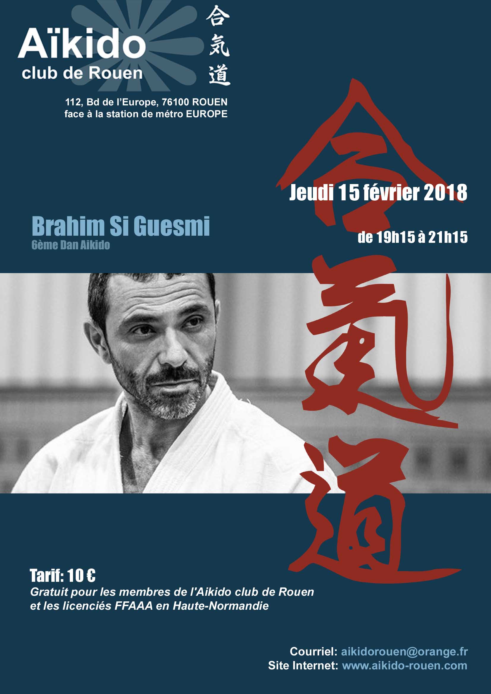 Brahim Si Guesmi à Rouen le 15 fév.