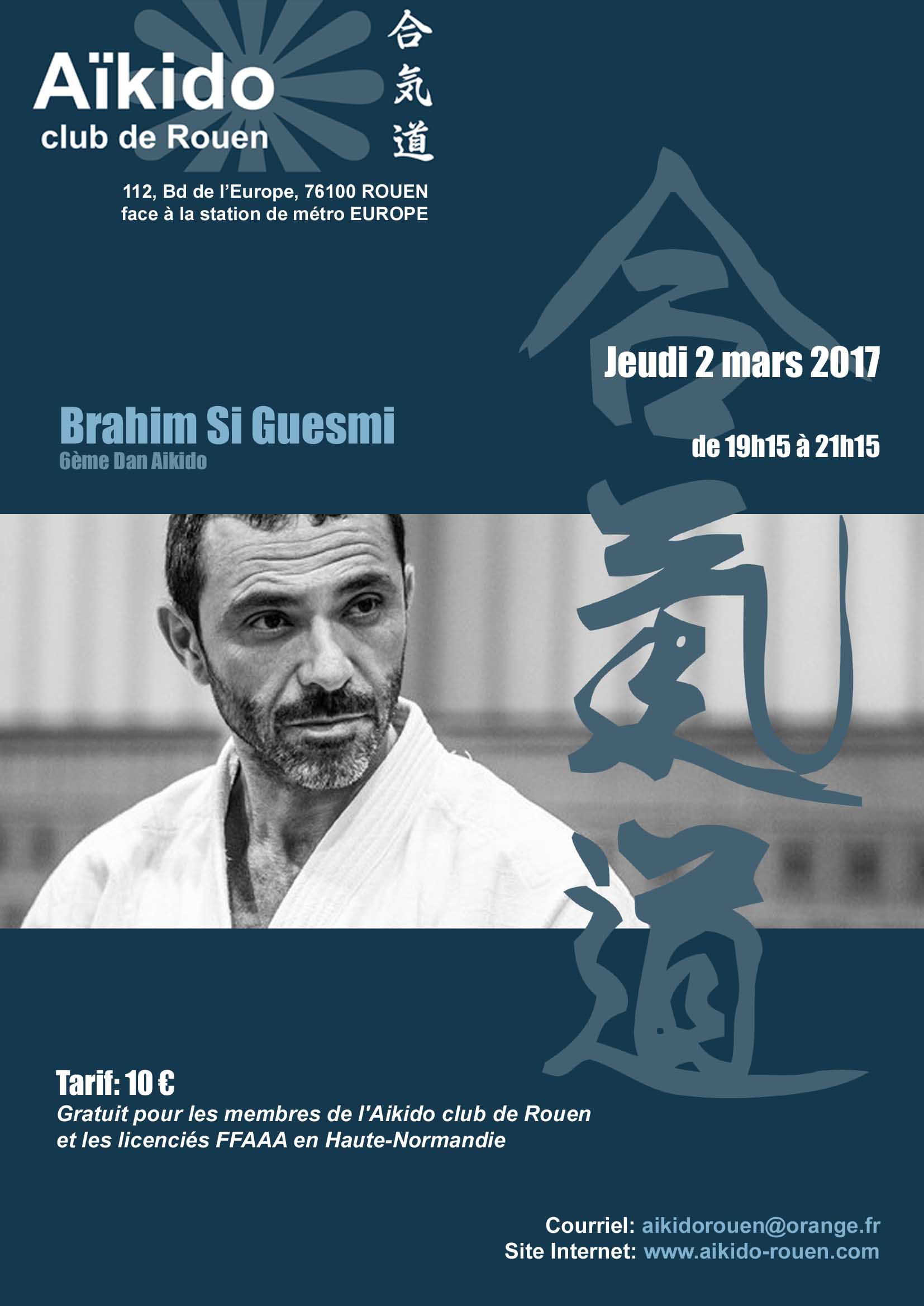 Brahim Si Guesmi à Rouen - le 2 mars