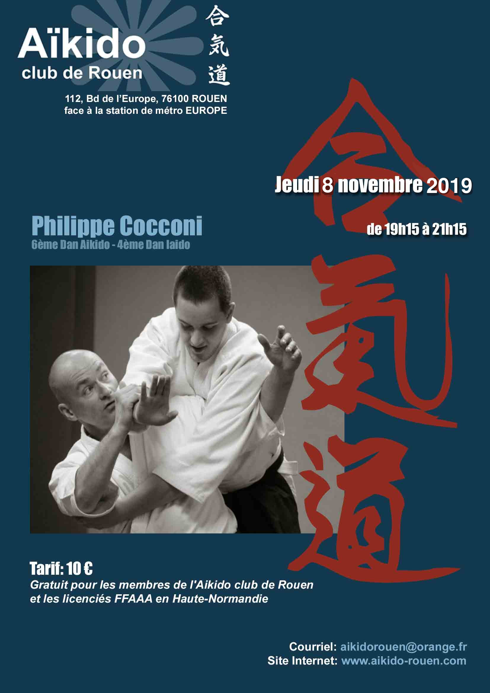 Stage privé P. Cocconi le 7 Nov 2019