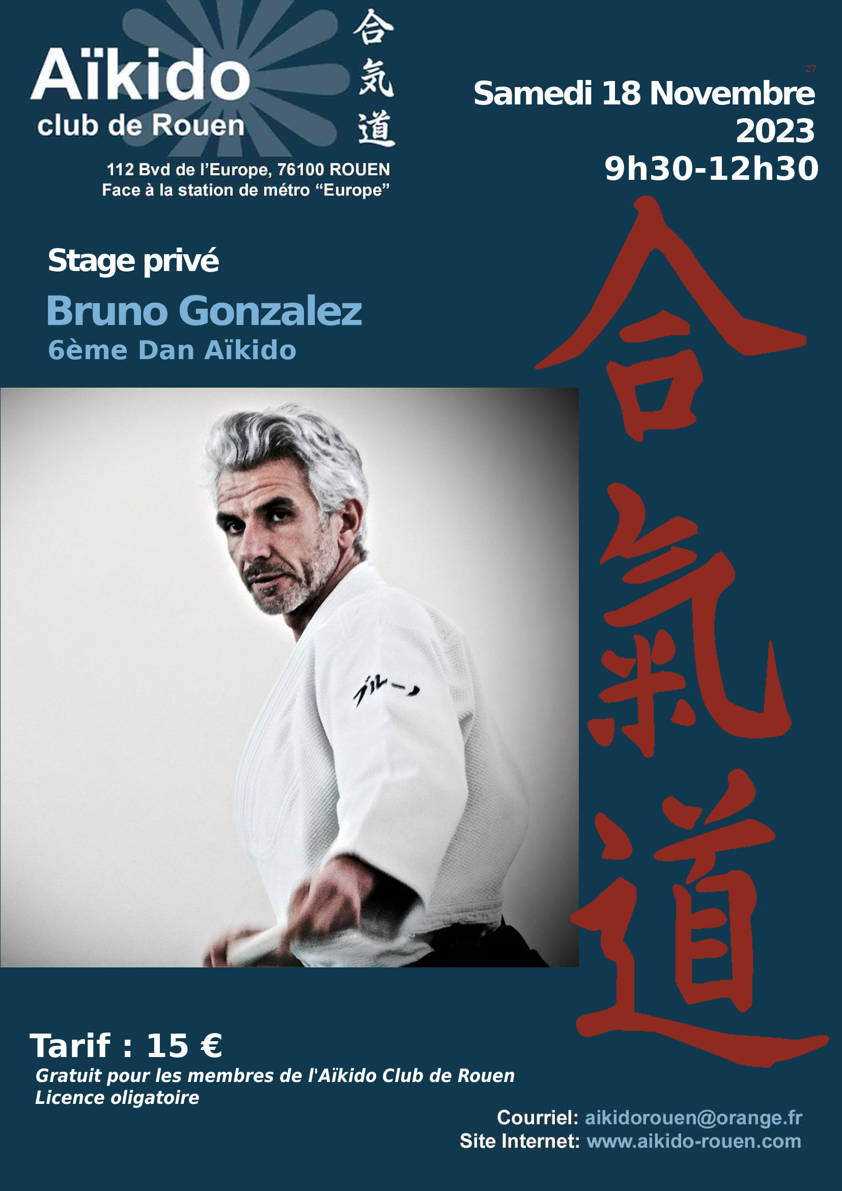 Stage animé par Bruno Gonzalez le 18/11/2023