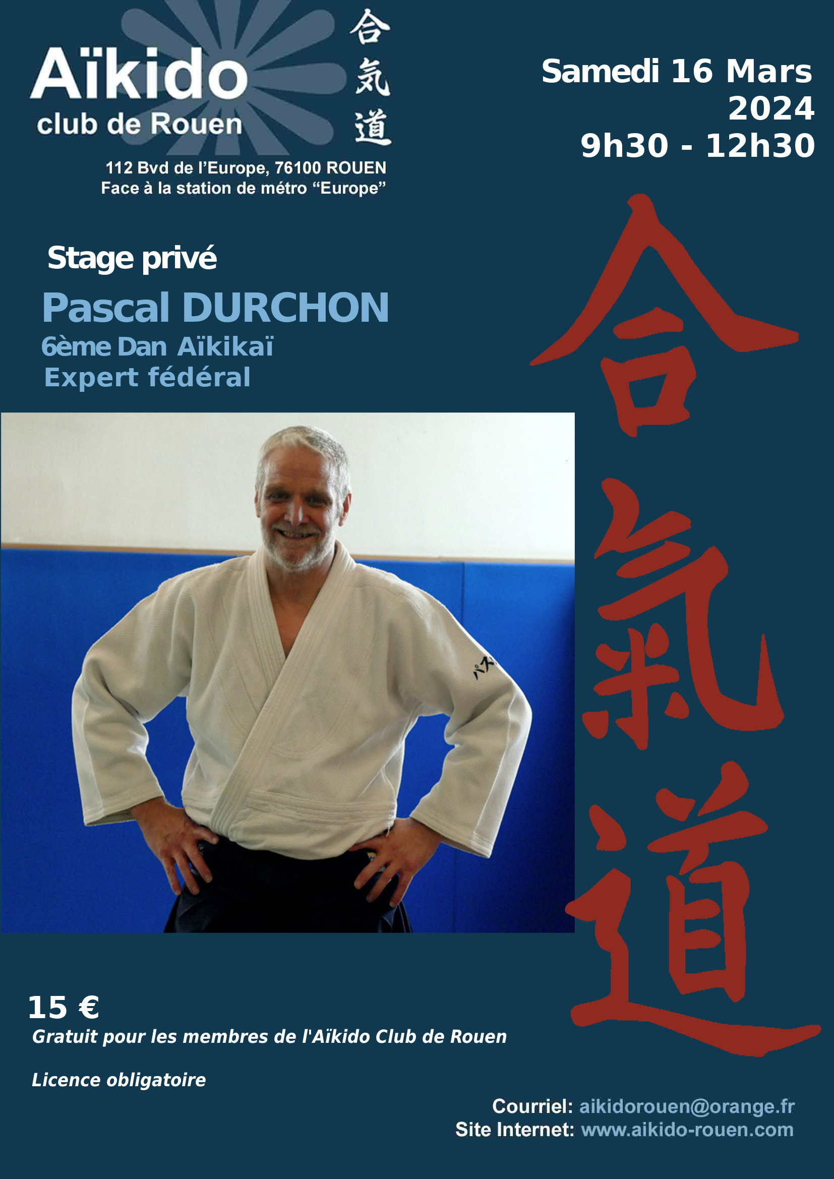 Stage animé par Pascal Durchon le 16/03/2024