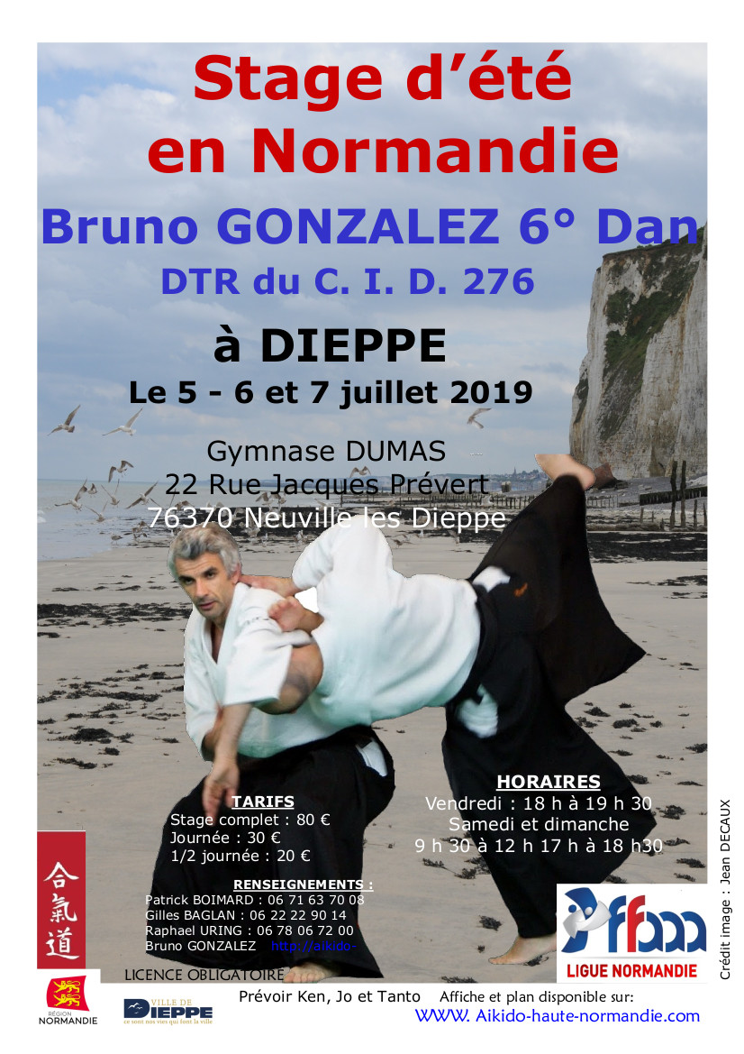 Changement horaires stage de Dieppe